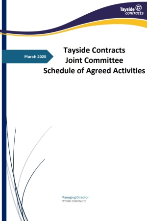 Joint Committee Schedule of Agreed Activities image